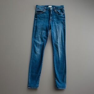 Mother The Looker Jeans Womens 25 Blue Groovin Skinny Stretch Denim Made USA